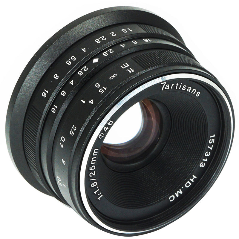 7artisans Photoelectric 25mm f/1.8 Lens for Sony E (Black)