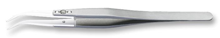IDEAL-TEK 7MZ.SA Tweezer, Replaceable Tips, Precision, 43.5 mm, Stainless Steel Body, Ceramic Tip