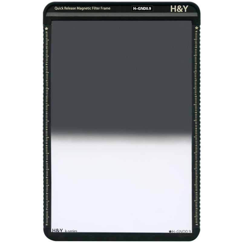 H&Y Filters 100 x 150mm K-Series Hard-Edge Graduated Neutral Density 0.9 Filter (3 Stops) w/Quick Release Magnetic Filter Frame