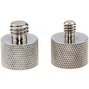 CAMVATE 1/4"-20 & 3/8"-16 Male to 5/8"-27 Female Thread Adapter for Microphone Mounts & Stands (Nickel Brass)