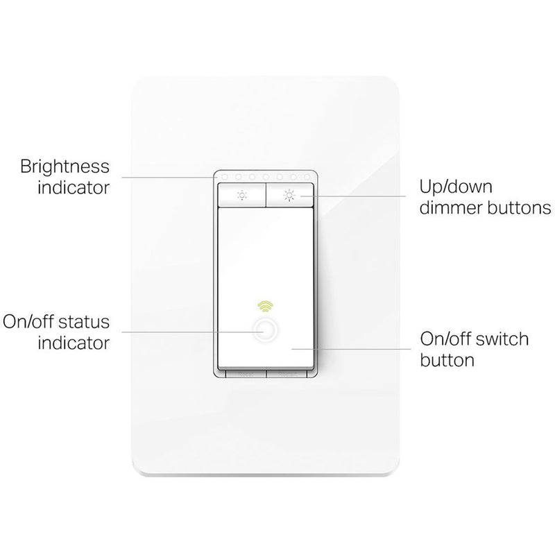 TP-Link HS220 Smart Wi-Fi Light Switch with Dimmer