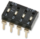 MULTICOMP MCEIR-04 DIP / SIP Switch, 4 Circuits, SPST, Through Hole, MCEI Series, 24 VDC