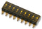 MULTICOMP MCEMR-09-T DIP / SIP Switch, 9 Circuits, SPST, SMD, MCEMR Series, DIP Sealed, 24 VDC