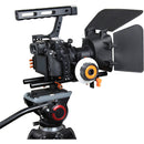 YELANGU Camera Cage with Matte Box & Follow Focus (Orange)