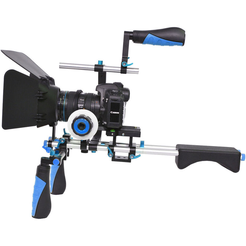 YELANGU Shooting Bracket for DSLR & Video Cameras (Blue)