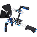 YELANGU Shooting Bracket for DSLR & Video Cameras (Blue)
