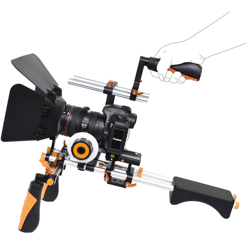 YELANGU Shooting Bracket for DSLR & Video Cameras (Orange)