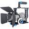 YELANGU Camera Cage with Matte Box Top Follow Focus &Handle Grip