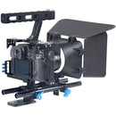 YELANGU Camera Cage with Matte Box & Follow Focus (Black)