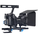 YELANGU Camera Cage with Matte Box & Follow Focus (Black)