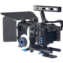 YELANGU Camera Cage with Matte Box & Follow Focus (Black)