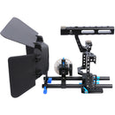 YELANGU Camera Cage with Matte Box & Follow Focus (Black)