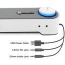 GOgroove SonaVERSE UBR USB-Powered Soundbar (White)