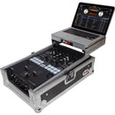ProX XS-DJMS9LT Flight Case with Sliding Laptop Shelf for Pioneer DJM-S9 Mixer (Silver on Black)