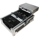 ProX XS-DJMS9LT Flight Case with Sliding Laptop Shelf for Pioneer DJM-S9 Mixer (Silver on Black)