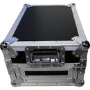 ProX XS-DJMS9LT Flight Case with Sliding Laptop Shelf for Pioneer DJM-S9 Mixer (Silver on Black)