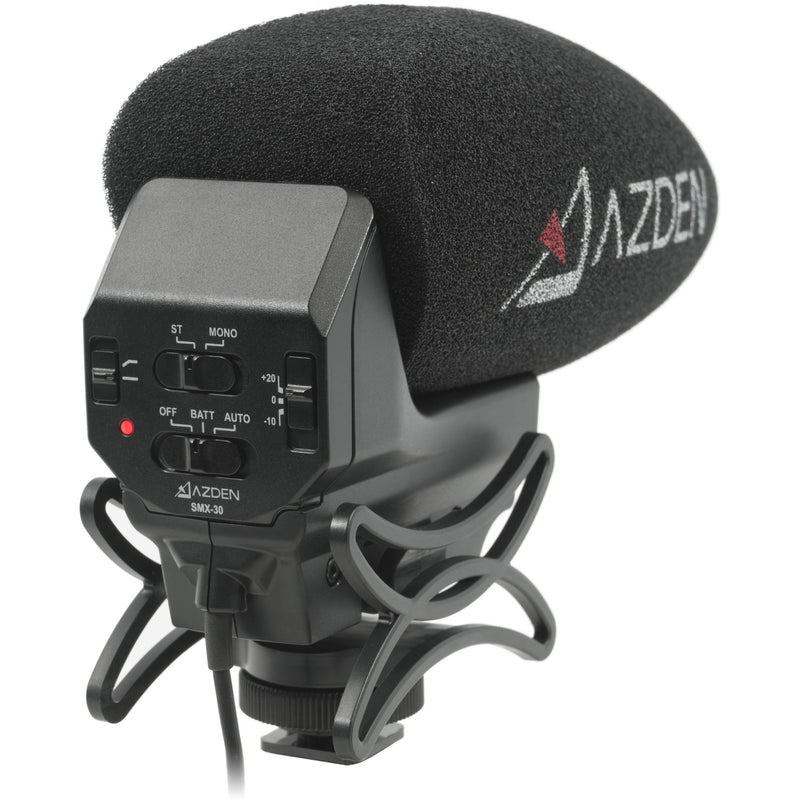 Azden SMX-30 Camera-Mount Shotgun Microphone Boompole Kit