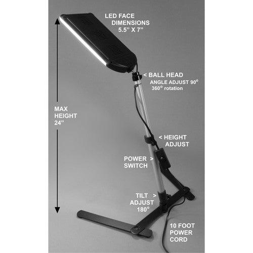 ALZO 100 LED Light with Table Stand for Product Photography
