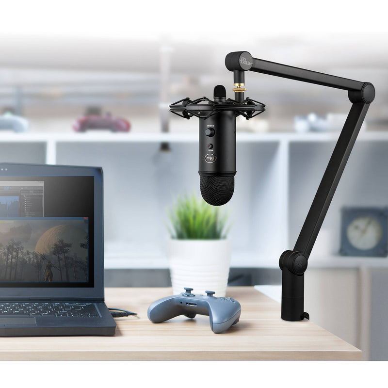 Blue Yeti or Yeti Pro Upgrade Kit with Radius III Suspension Mount, Boom Arm, Pop Filter & USB Extension Cable