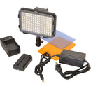 Bescor XT160 Bi-Color LED Light Kit with Power and KLP Clip Clamp