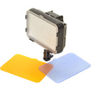 Bescor XT160 Bi-Color LED On-Camera 2-Light Kit with Stands and AC Adapters