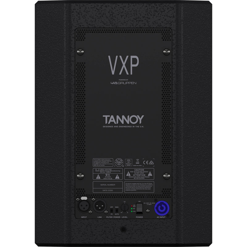 Tannoy 1600-Watt 8"Dual Coaxial Powered Sound Reinforcement Loudspeaker with Integrated Class-D Amplifier