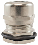 Alpha Wire MNPT1/2 NC080 Cable Gland 1/2&quot; NPT 6 mm 12 Brass Metallic - Nickel Finish