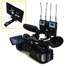 Bracket 1 VISLDRKLR Dual-Receiver Mounting Kit for Lectrosonics Wireless Receivers