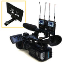Bracket 1 VISLDRKLR Dual-Receiver Mounting Kit for Lectrosonics Wireless Receivers
