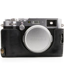 MegaGear Ever Ready Leather Half Case and Strap for Fujifilm X100F (Black)