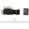 MegaGear Ever Ready Leather Half Case and Strap for Fujifilm X100F (Black)