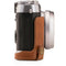 MegaGear Ever Ready Leather Half Case and Strap for Fujifilm X100F (Brown)