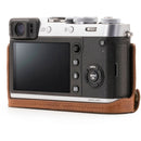 MegaGear Ever Ready Leather Half Case and Strap for Fujifilm X100F (Brown)