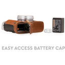 MegaGear Ever Ready Leather Half Case and Strap for Fujifilm X100F (Brown)