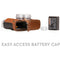 MegaGear Ever Ready Leather Half Case and Strap for Fujifilm X100F (Brown)