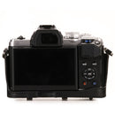 MegaGear Ever Ready Leather Camera Case for Olympus OM-D E-M10 Mark III with 14-42mm Lens (Black)
