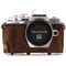 MegaGear Ever Ready Leather Camera Case for Olympus OM-D E-M10 Mark III with 14-42mm Lens (Dark Brown)