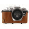 MegaGear Ever Ready Leather Camera Case for Olympus OM-D E-M10 Mark III with 14-42mm Lens (Light Brown)