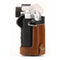 MegaGear Ever Ready Leather Camera Case for Olympus OM-D E-M10 Mark III with 14-42mm Lens (Light Brown)