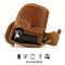 MegaGear Ever Ready Leather Camera Case for Olympus OM-D E-M10 Mark III with 14-42mm Lens (Light Brown)