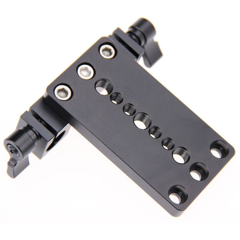 CAMVATE Tripod Mounting Plate Railblock (Black Knob)