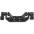CAMVATE 15mm Rod Clamp for DSLR Cage Baseplate (Black Knob)