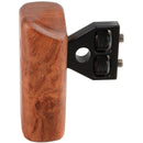 CAMVATE Wood Handgrip for DV Video Camera Cage (Left Grip)