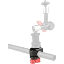 CAMVATE 15mm Rod Clamp with Cold Shoe (Red Knob)