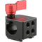 CAMVATE 15mm Rod Clamp with Cold Shoe (Red Knob)
