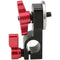 CAMVATE 15mm Rod Clamp with ARRI Rosette Mount (Red Thumbscrew)