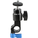 CAMVATE 15mm Rod Clamp with Mini Ball Head (Black Lever)
