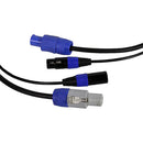 Blizzard Cool Cable powerCON & DMX 5-Pin Combo Cable (3')