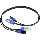 Blizzard Cool Cable powerCON & DMX 3-Pin Combo Cable (10')