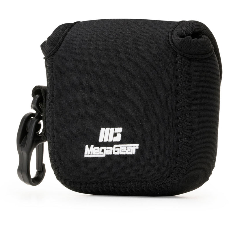 MegaGear Ultra-Light Neoprene Camera Case for Gopro Hero 6, Hero 5 and Sony RX0 1.0 with Carabiner (Black)